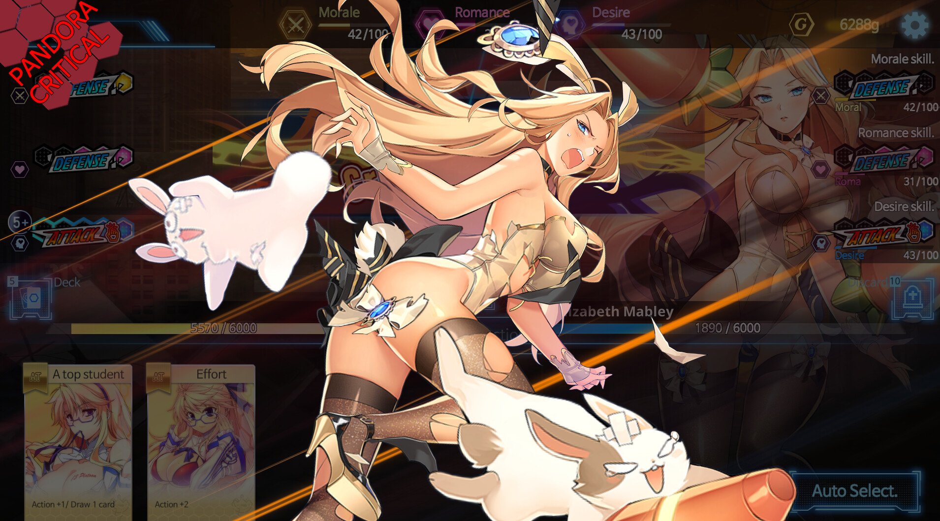 Battle Heroine Crisis COSTUME: Elizabeth Bunny Girl PC gameplay screenshot 2 of 4