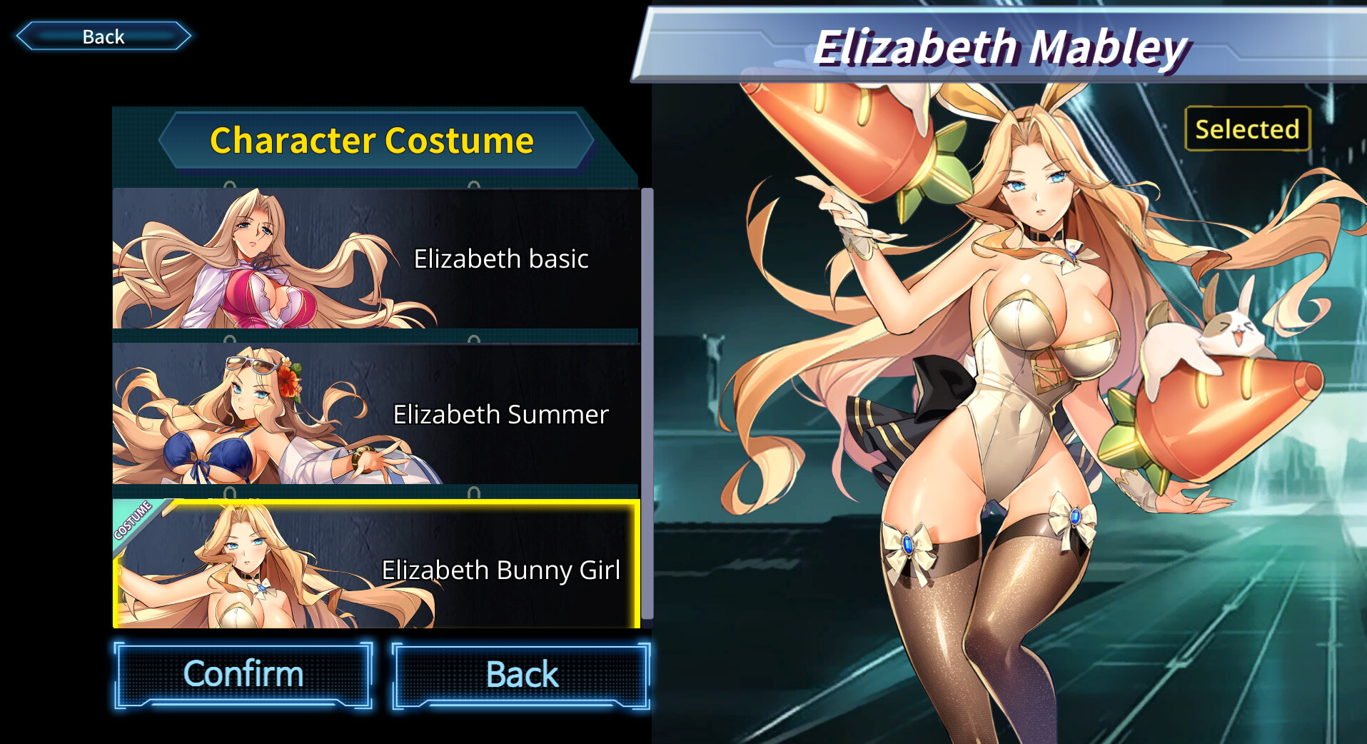 Battle Heroine Crisis COSTUME: Elizabeth Bunny Girl PC gameplay screenshot 1 of 4