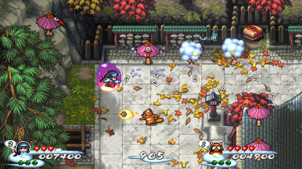 Pocky & Rocky Reshrined game for Linux 1