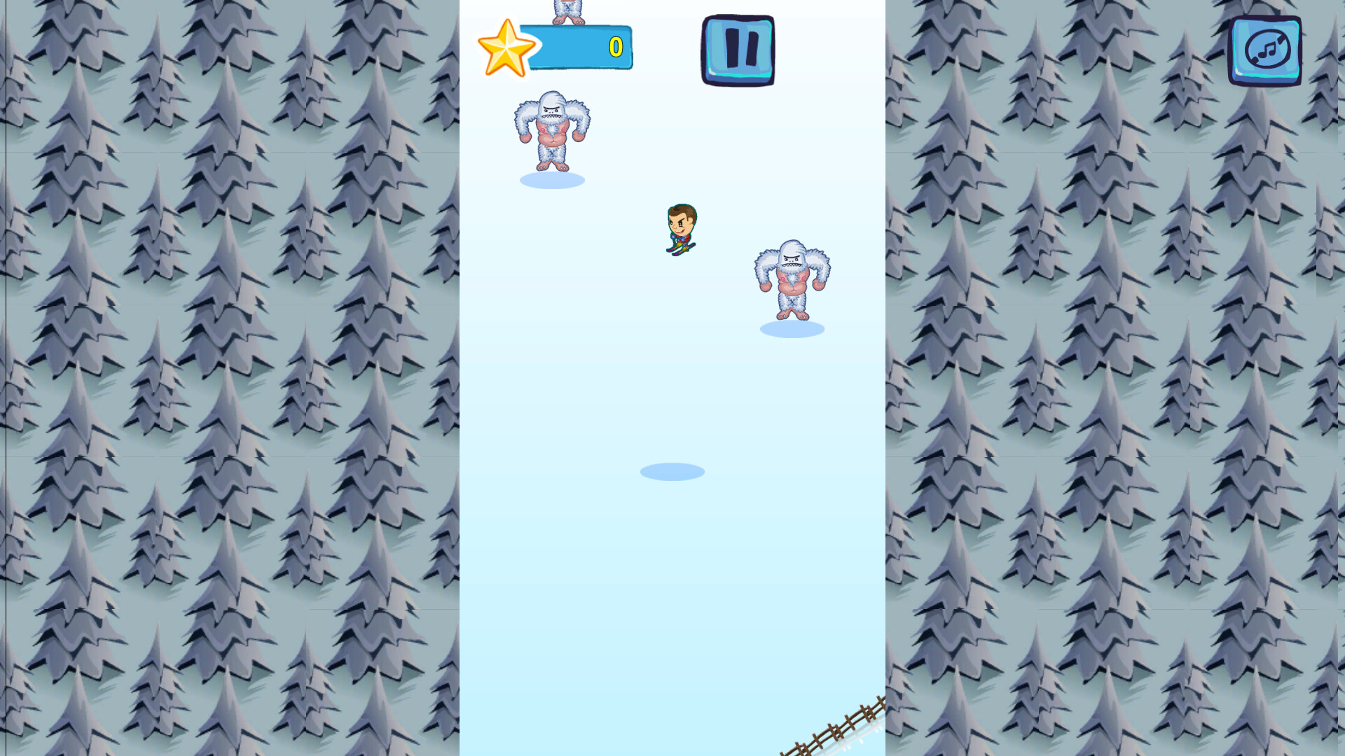 screenshot of ZigZagging Ski 1