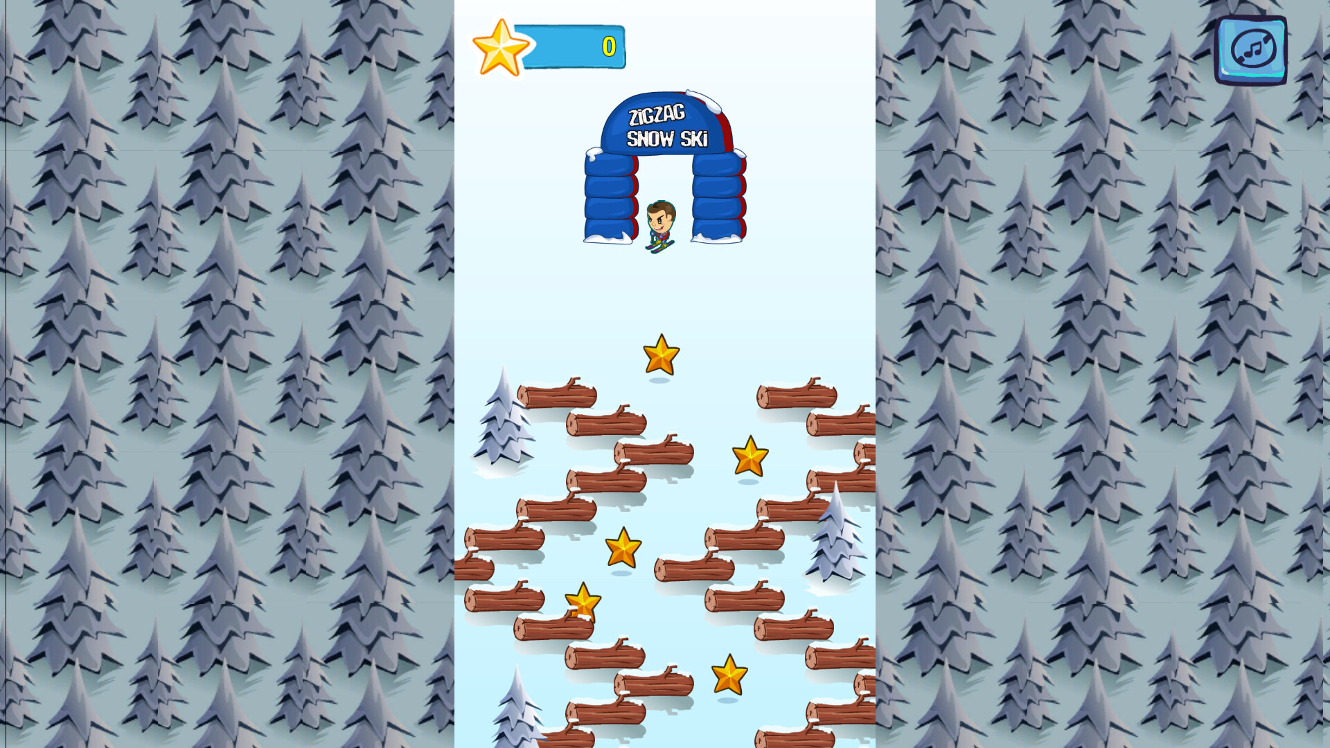 screenshot of ZigZagging Ski 6