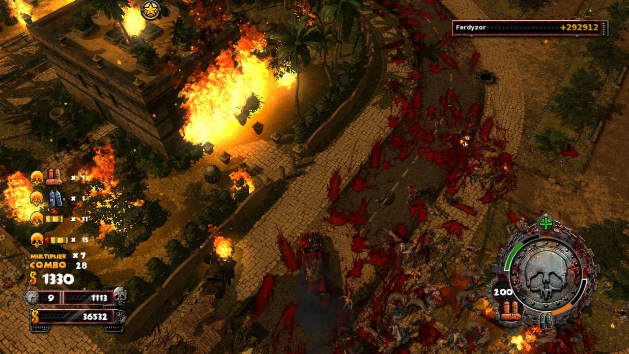 Zombie Driver HD Burning Garden of Slaughter Featured Screenshot #1