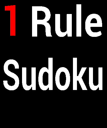 1 Rule Sudoku