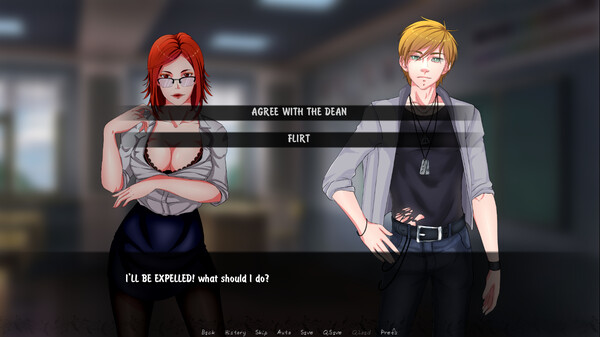 Скриншот из University Love Affair