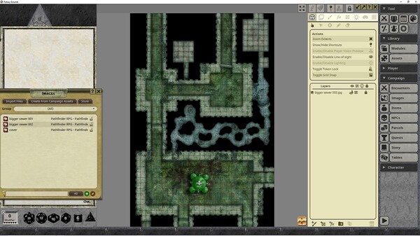 Fantasy Grounds - Pathfinder RPG - Pathfinder Flip-Mat - Bigger Sewer