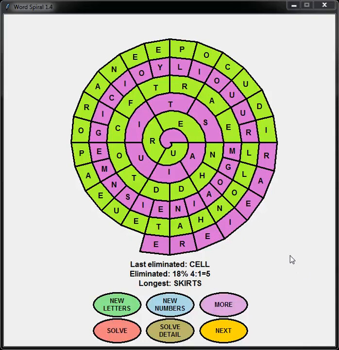 WordSpiral screenshot 1