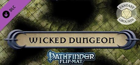 Fantasy Grounds - Pathfinder RPG - Pathfinder Flip-Mat: Wicked Dungeon