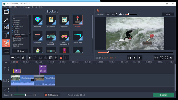 Movavi Video Suite 2023 - Pixel Age Pack