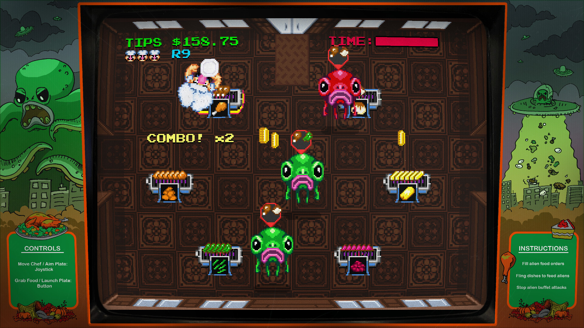 Digital Eclipse Arcade: Invasion of the Buffet Snatchers #3