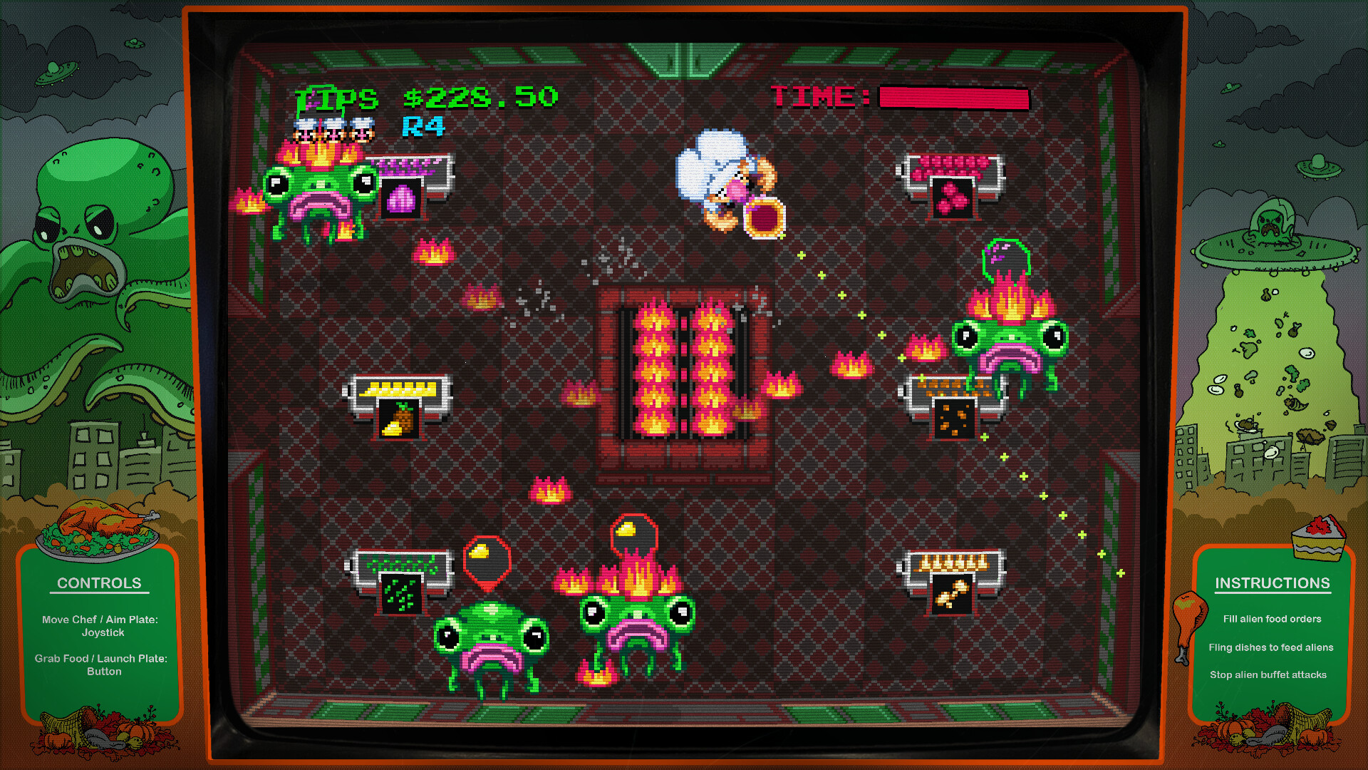 Digital Eclipse Arcade: Invasion of the Buffet Snatchers #4