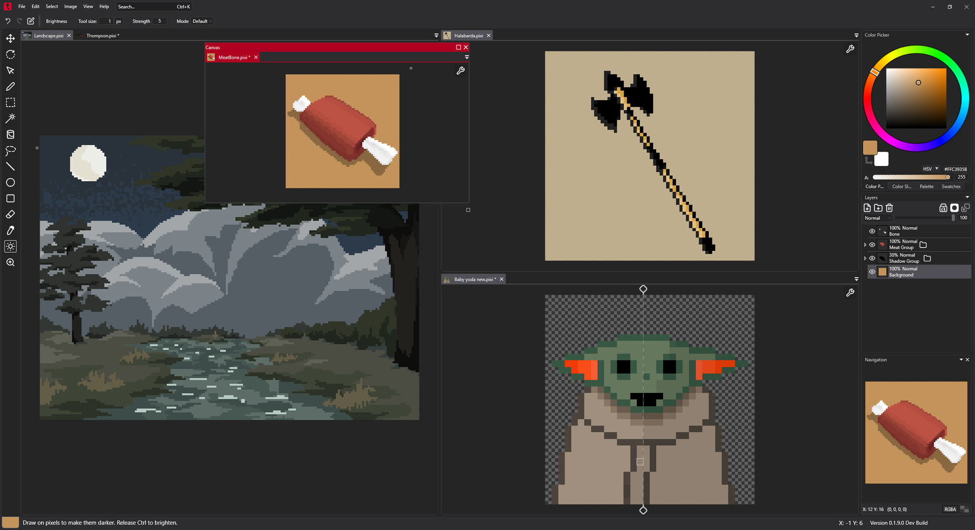 Editing Horror Horror sans - Free online pixel art drawing tool