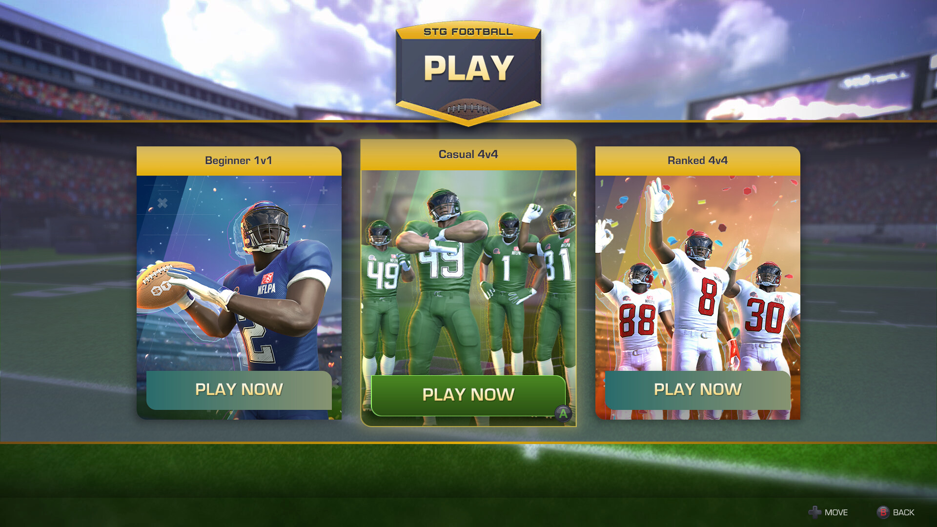 STG Football  Free-to-Play, Multiplayer Football Game Licensed by the NFL  Players Association