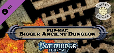 Fantasy Grounds - Pathfinder RPG - Pathfinder Flip-Mat: Bigger Ancient Dungeon