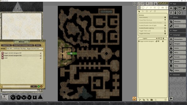 Fantasy Grounds - Pathfinder RPG - Pathfinder Flip-Mat: Bigger Ancient Dungeon Fantasy Grounds - Pathfinder RPG - Pathfinder Flip-Mat: Bigger Ancient Dungeon