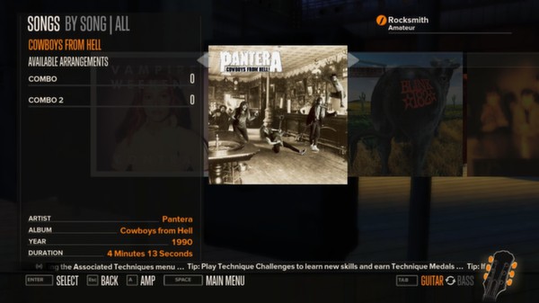 Rocksmith - Pantera - Cowboys From Hell for steam