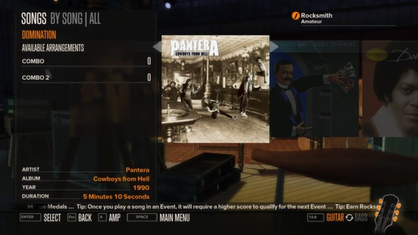 Rocksmith - Pantera - Domination for steam