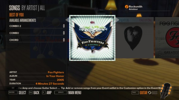 Rocksmith - Foo Fighters - Best of You for steam