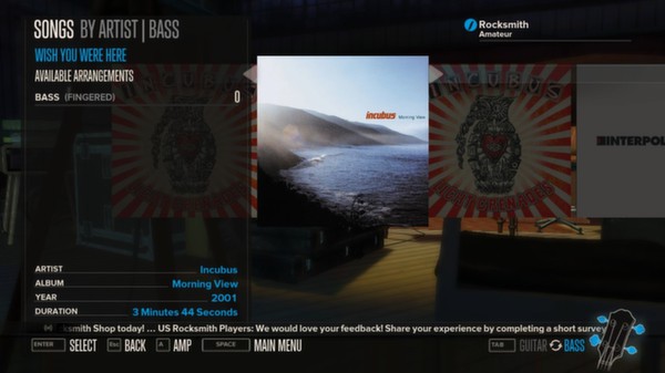 Rocksmith - Incubus Song Pack for steam
