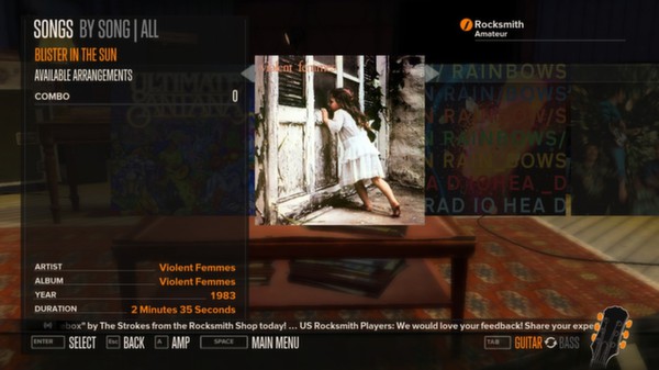 Rocksmith - Violent Femmes - Blister in the Sun for steam