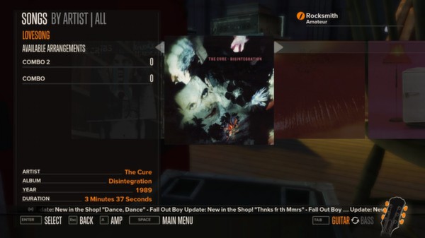 Rocksmith - The Cure - Love Song for steam