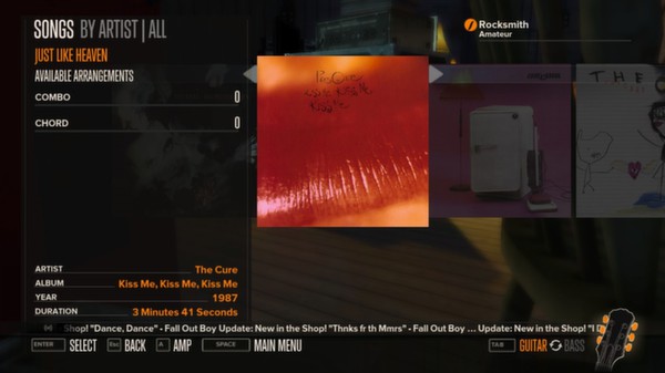 Rocksmith - The Cure - Just Like Heaven for steam