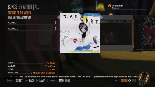 Rocksmith - The Cure - The End of the World for steam