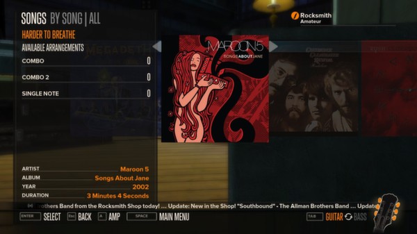 Rocksmith - Maroon 5 - Harder to Breathe for steam