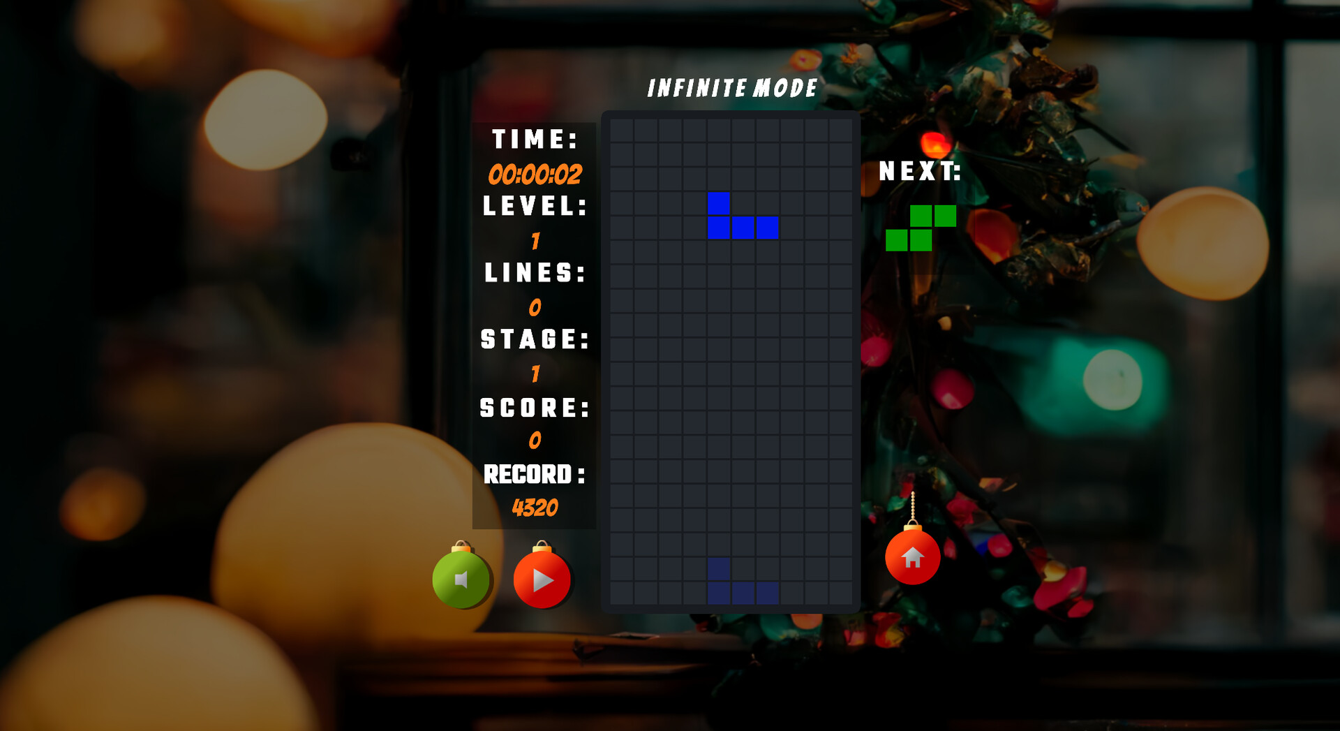 Tetris Christmas screenshot 1