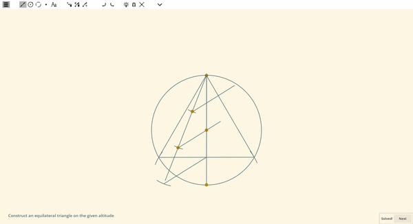 Ecocoru : Euclidean Constructions -- Compass & Rulerfor windows and Linux 1