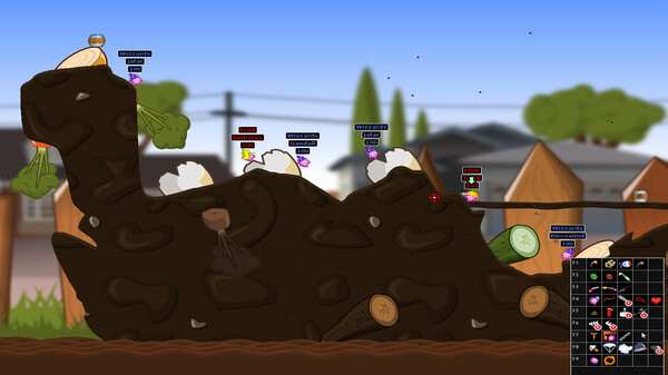 Скриншот из Hedgewars