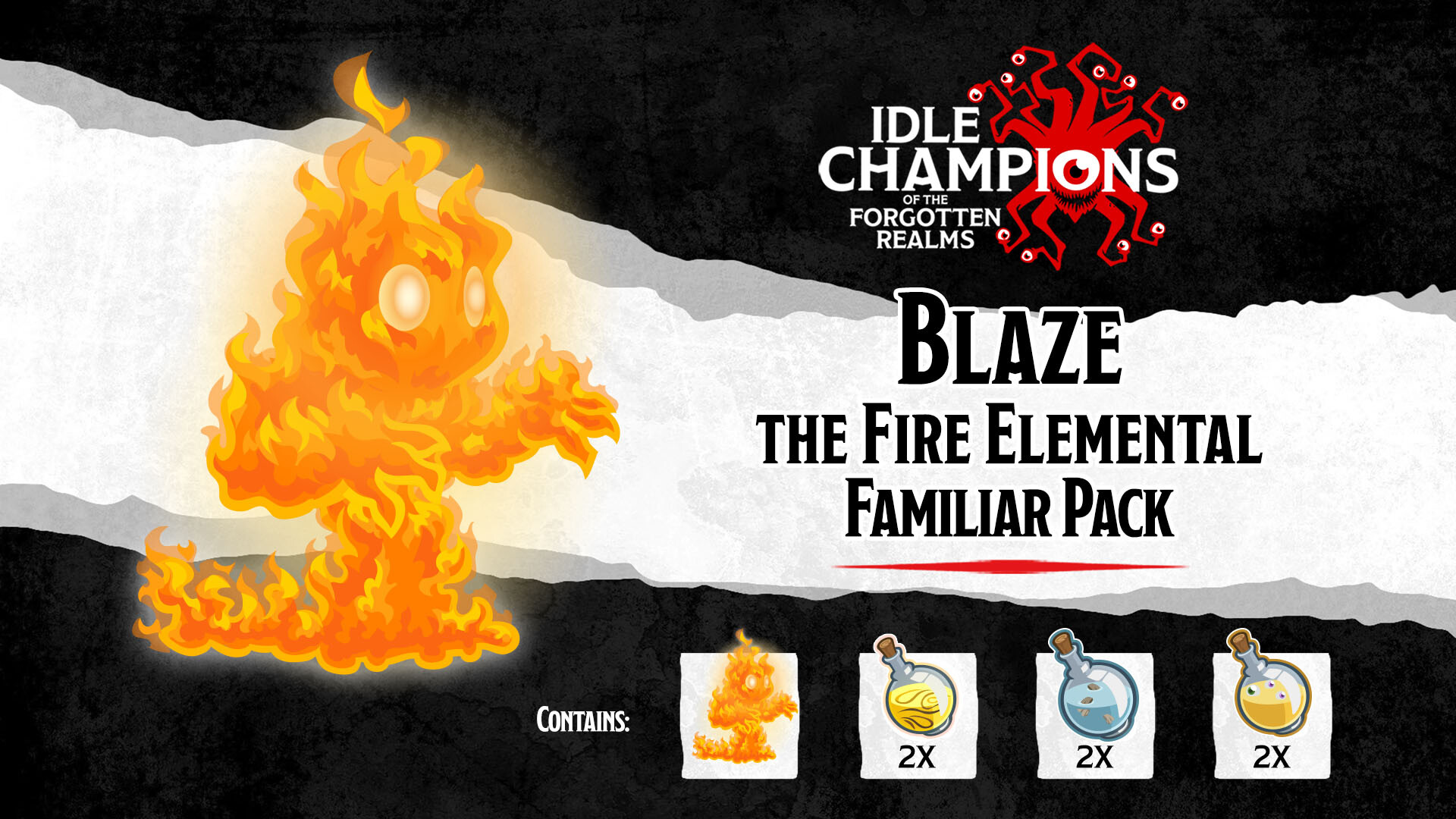 Idle Champions - Blaze the Fire Elemental Familiar Pack Featured Screenshot #1