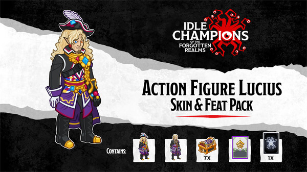 Idle Champions - Action Figure Lucius Skin & Feat Pack for steam Idle Champions - Action Figure Lucius Skin & Feat Pack for steam
