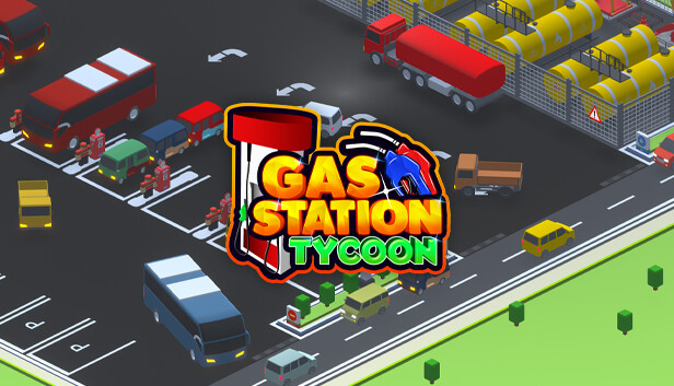 CRIEI UM POSTO DE COMBUSTÍVEL! - Gas Station Tycoon 