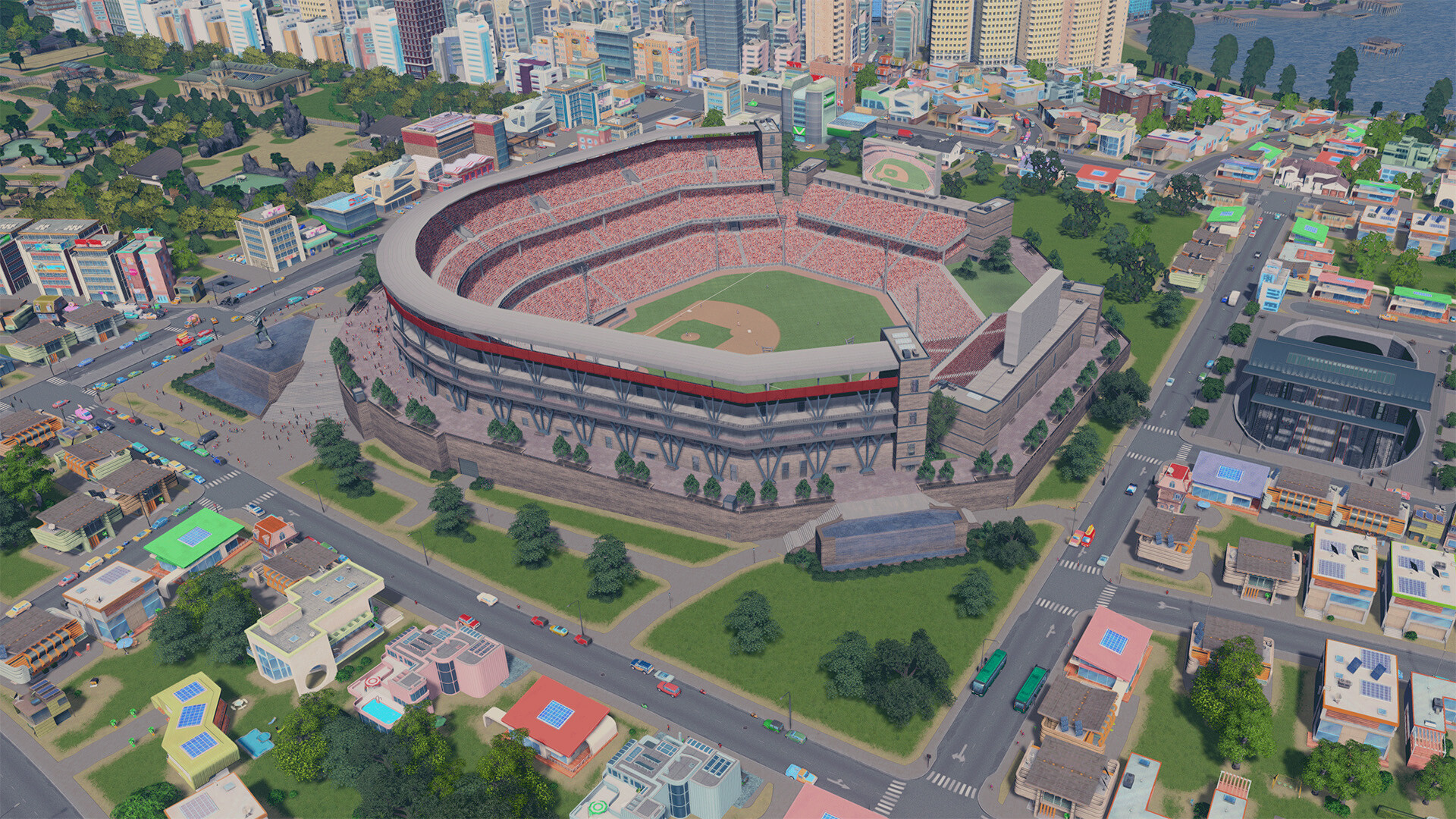 Cities: Skylines (Steam) - Rendering issue Sports Venues DLC pack