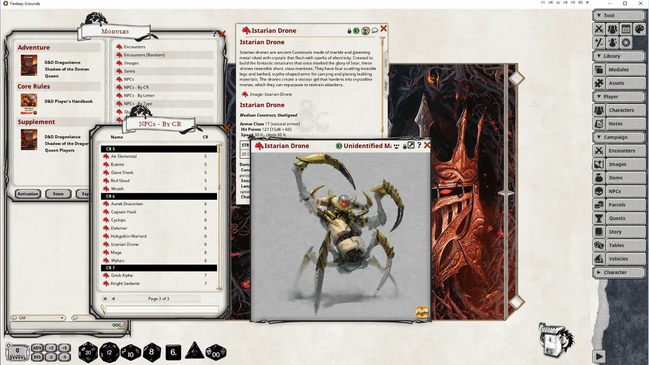 Fantasy Grounds - D&D Dragonlance: Shadow of the Dragon Queen screenshot screenshot 1