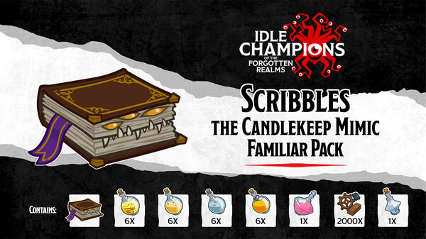 Idle Champions - Scribbles the Candlekeep Mimic Familiar Pack for steam Idle Champions - Scribbles the Candlekeep Mimic Familiar Pack for steam