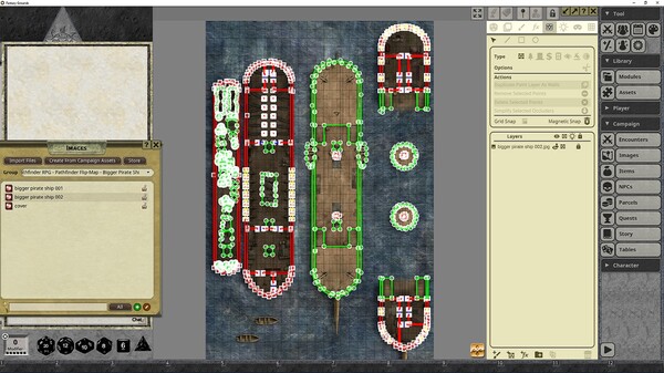 Fantasy Grounds - Pathfinder RPG - Pathfinder Flip-Mat: Bigger Pirate Ship for steam Fantasy Grounds - Pathfinder RPG - Pathfinder Flip-Mat: Bigger Pirate Ship for steam