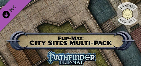 Fantasy Grounds - Pathfinder RPG - Pathfinder Flip-Mat: City Sites Multi-Pack