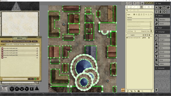 Fantasy Grounds - Pathfinder RPG - Pathfinder Flip-Mat: City Sites Multi-Pack