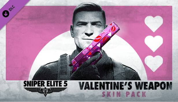 Sniper Elite 5: Valentine's Weapon Skin Pack grátis - Epic Games Store