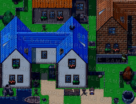 RPG Maker MV - Krachware Fantasy Town Exterior Tileset