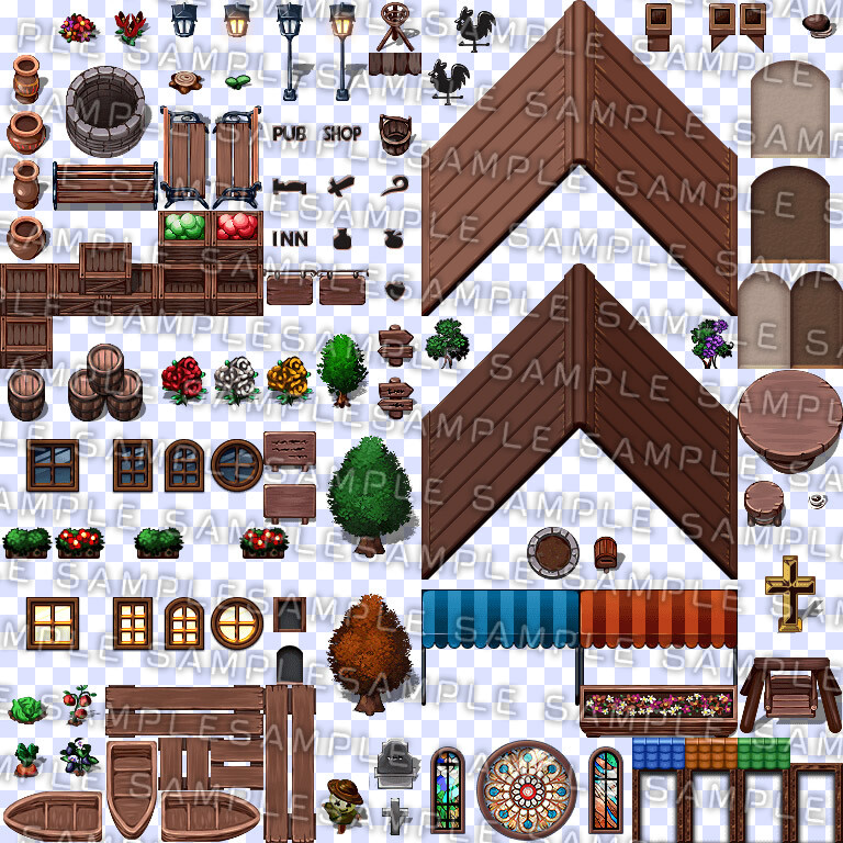 RPG Maker MV - Krachware Fantasy Town Exterior Tileset screenshot screenshot 9