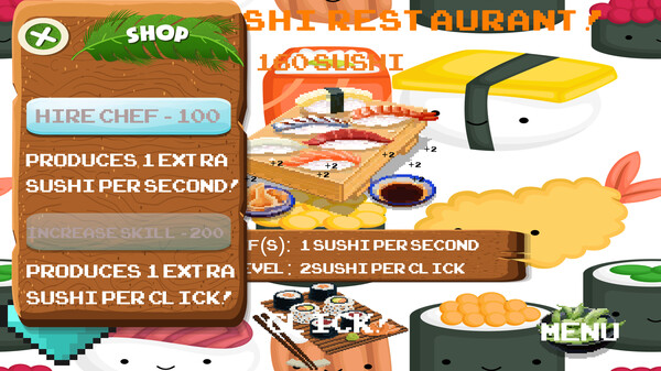 Скриншот из Sushi Clicker