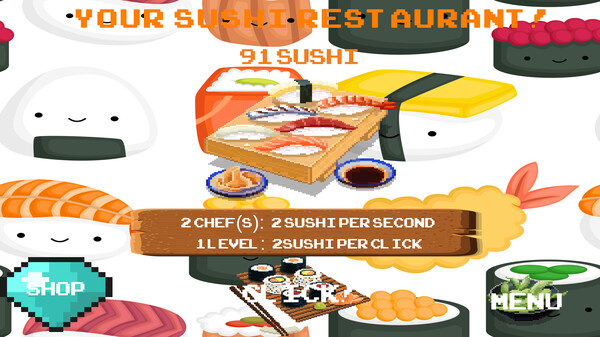 Скриншот из Sushi Clicker