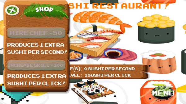 Скриншот из Sushi Clicker