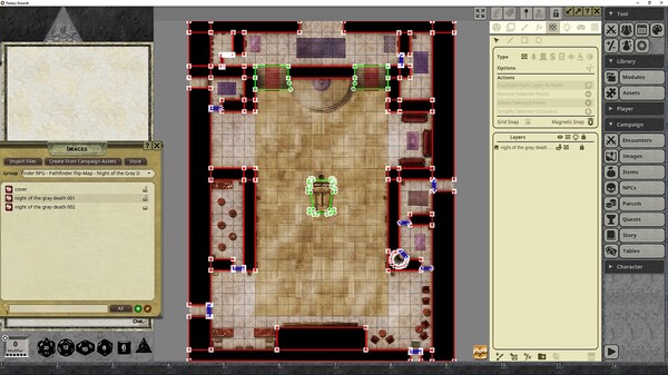 Fantasy Grounds - Pathfinder RPG - Pathfinder Flip-Mat: Night of the Gray Death