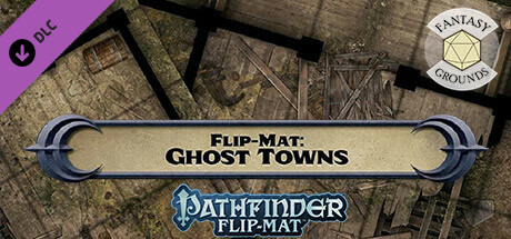 Fantasy Grounds - Pathfinder RPG - Pathfinder Flip-Mat: Ghost Towns