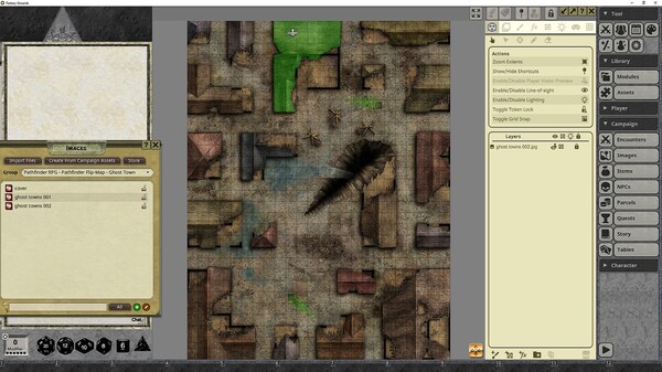 Fantasy Grounds - Pathfinder RPG - Pathfinder Flip-Mat: Ghost Towns for steam Fantasy Grounds - Pathfinder RPG - Pathfinder Flip-Mat: Ghost Towns for steam