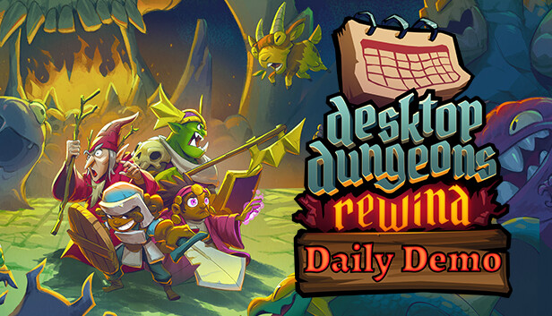 Imagen de la cápsula de "Desktop Dungeons: Rewind - Daily Demo" que utilizó RoboStreamer para las transmisiones en Steam
