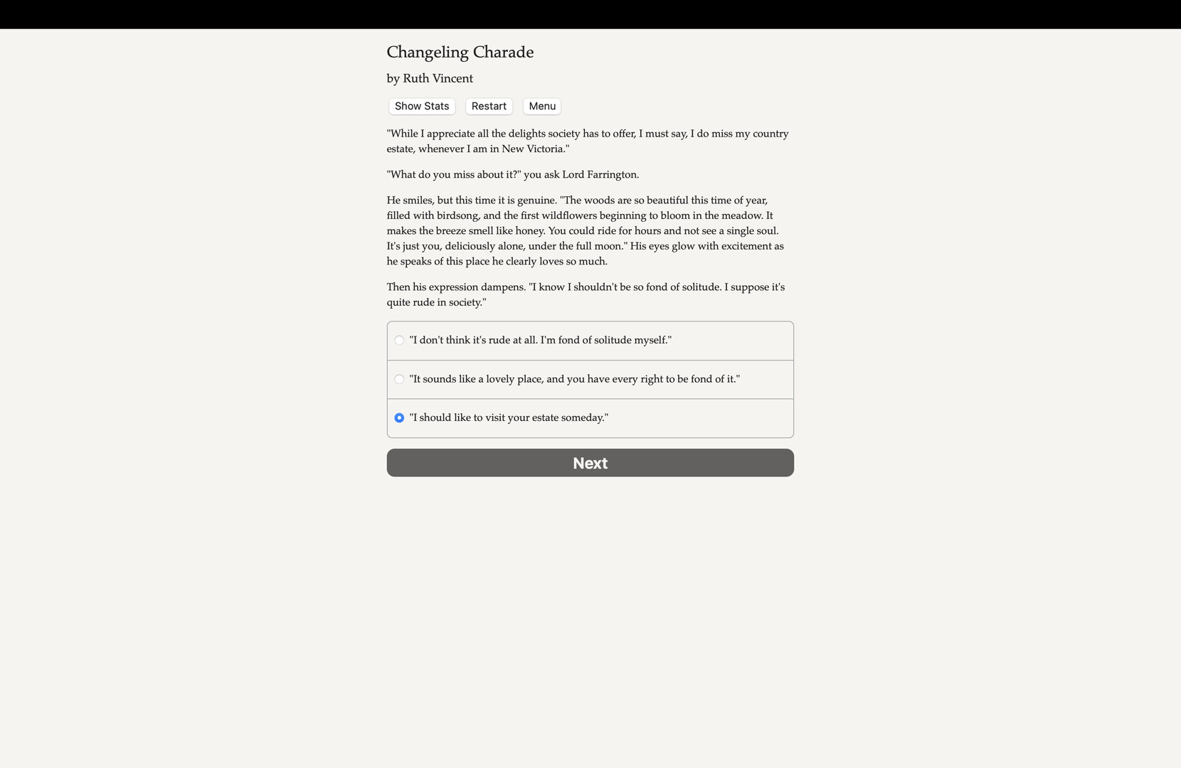 Changeling Charade screenshot 1